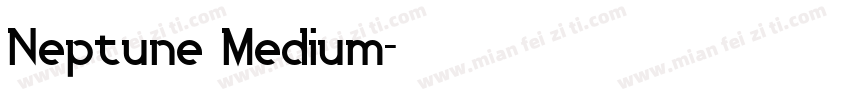 Neptune Medium字体转换